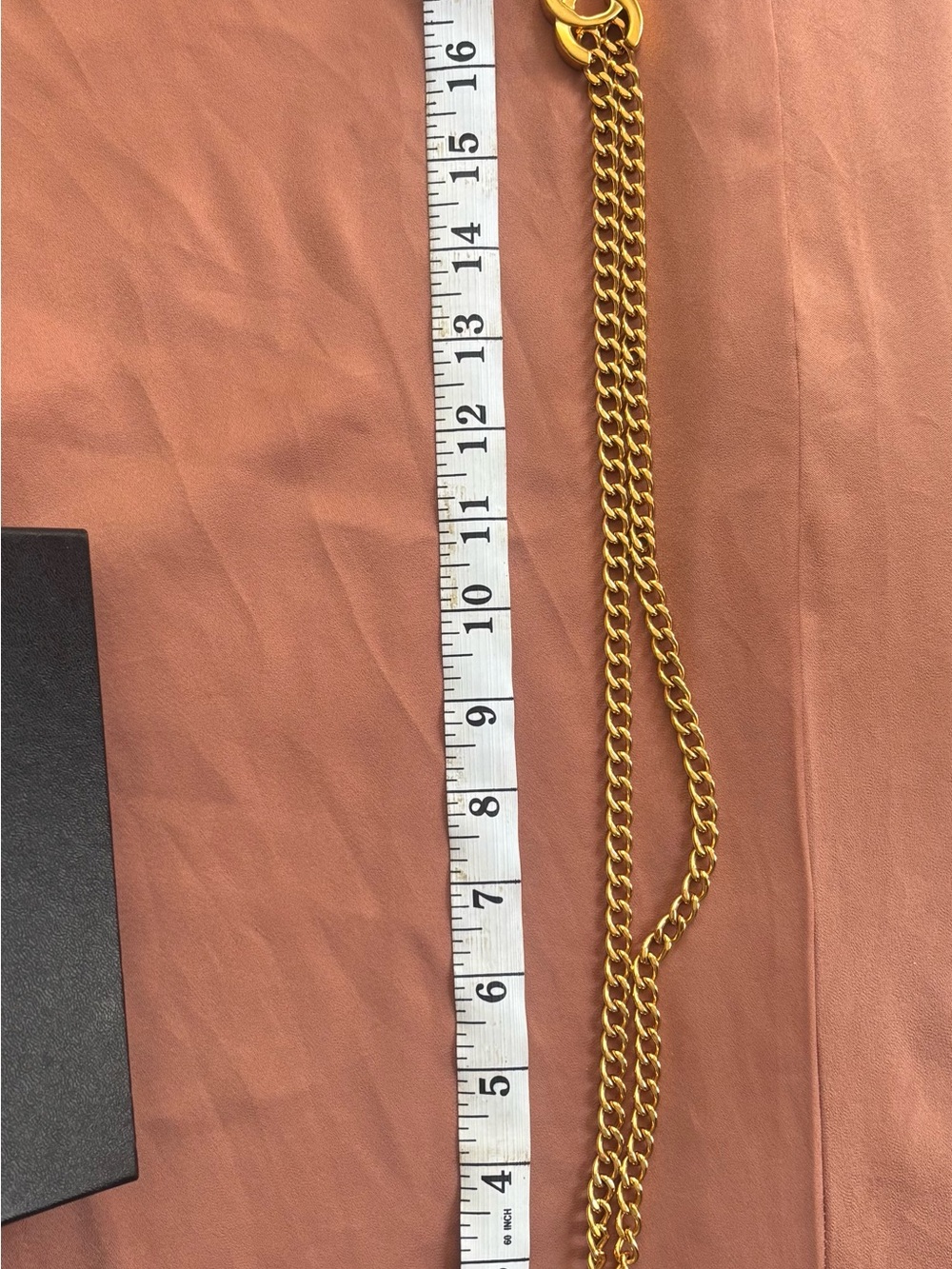 Authentic Vintage 1995 Chanel 95A CC Turnlock Double Curb Chain Choker Necklace - Picture 3 of 5